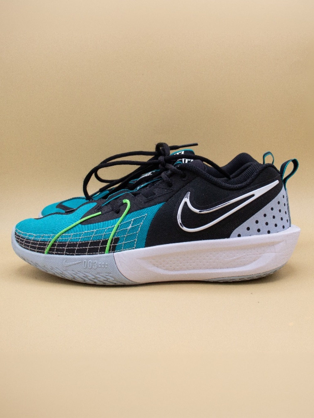 Nike GT Cut 3 GS Black Aquamarine Basketball Shoes FD7033-003 Youth Size 6.5Y